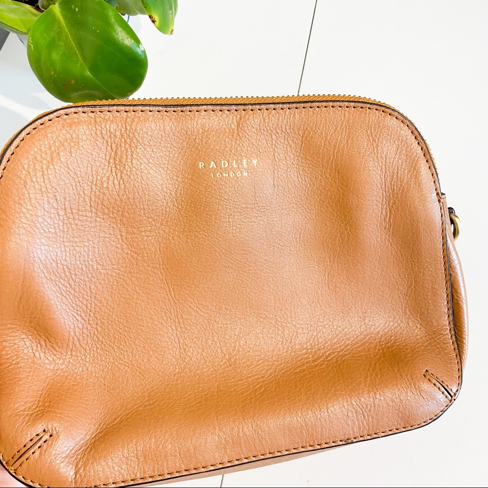 NWOT Radley London Soft Leather Brown Crossbody Bag (Duke's Place)